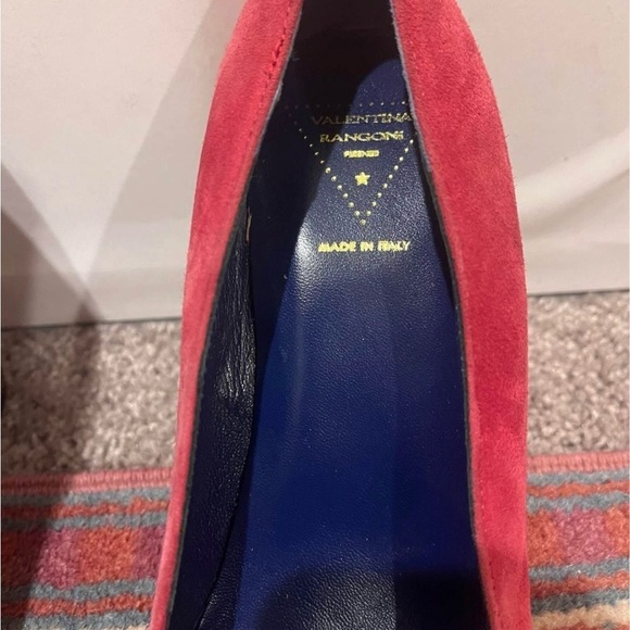 NWOT Rangoni Firenze Red Cashmere Heels - Picture 2 of 4